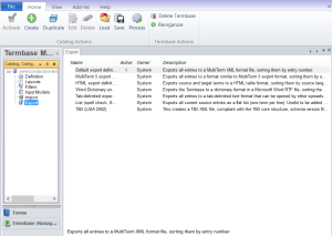 Export termbase from MultiTerm to Excel or Word